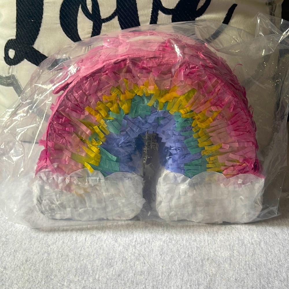 321 Party Mini Rainbow Decorative Piñata